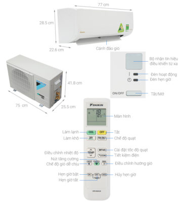  Daikin 1 HP FTC25NV1V